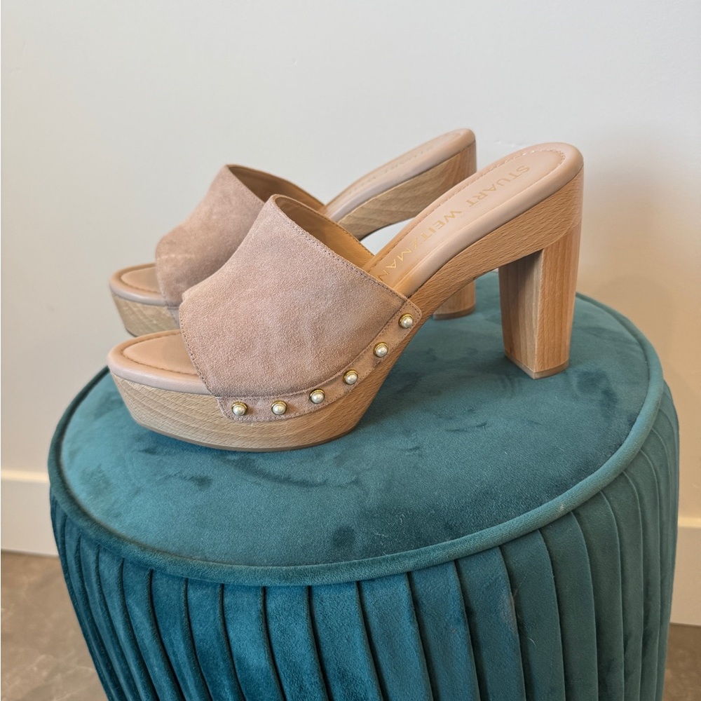 Stuart Weitzman Pearl Clog Sandal